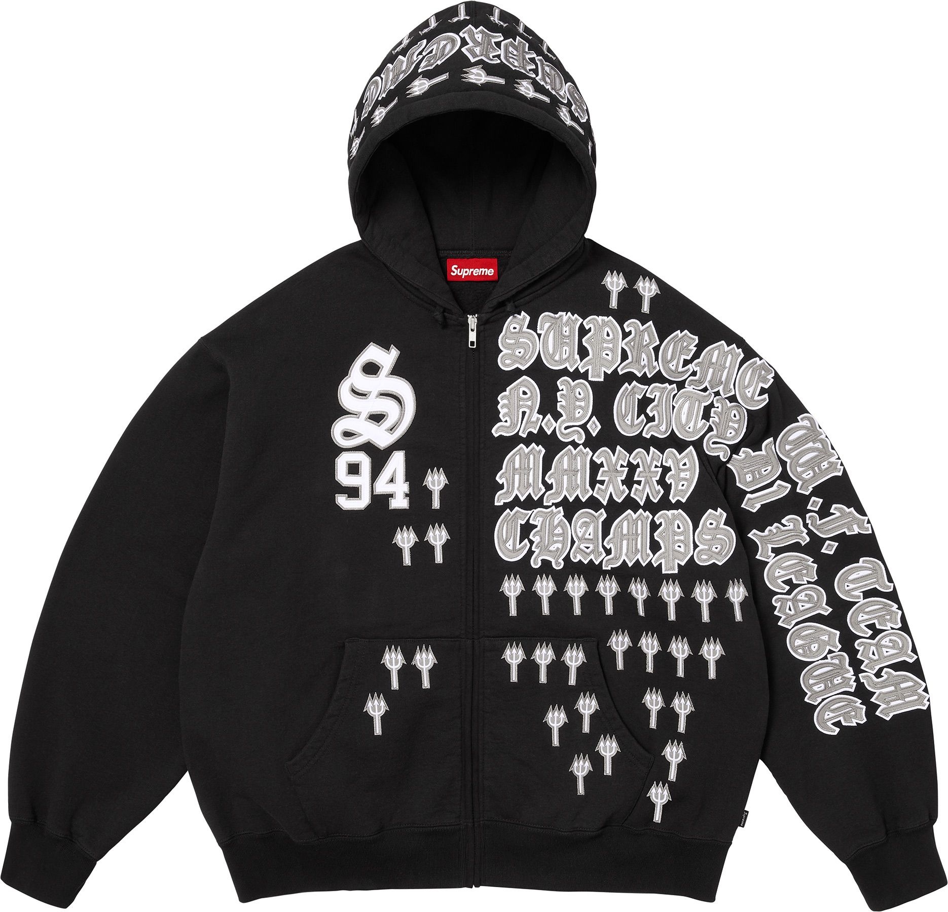 League Champs Zip Up Hooded Sweatshirt view 11